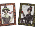 Vintage Halloween Gothic Artwork (Set of 2)