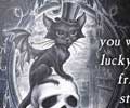 Make Friends with Strange Cats - Metal Sign
