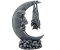 Bat on Moon statue