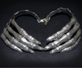 Skeleton Hands Choker
