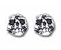 Death Stud Skull Earrings (pair) by Alchemy Metal-Wear