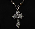 Winged Silver Cross Necklace by KBD Studio