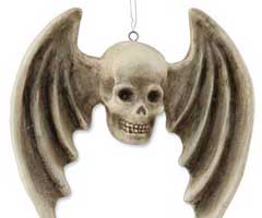Winged Skull Ornament - Skull Duggery