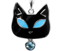Tiffany Cat Pendant with Crystal