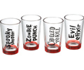 Halloween Scary Shot Glasses (set of 4)