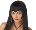 Vivacious Black Vampiress Wig