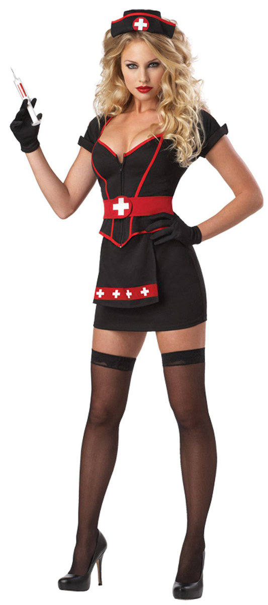 Cardiac Arrest Goth Nurse Costume. vampire nurse costume. 