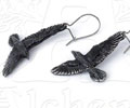 Black Raven Earrings by Alchemy