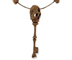 Halloween Skeleton Ring with Key