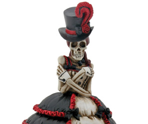 Steampunk Skeleton Girl Figurine