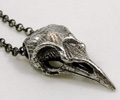 Raven Skull Necklace